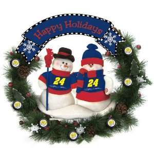     Jeff Gordon NASCAR Snowman Christmas Wreath (20) 