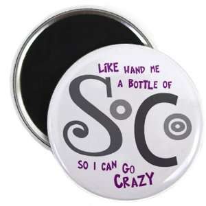  SoCo GO CRAZY Jersey Shore SLANG Fan 2.25 Fridge Magnet 