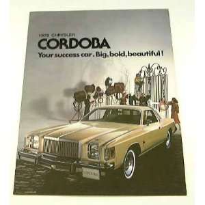  1979 79 Chrysler CORDOBA BROCHURE Landau Special T Roof 
