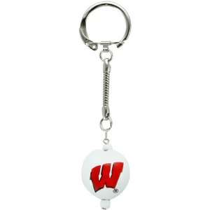  Wisconsin Badgers White Kukui Keychain