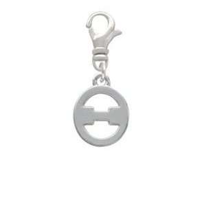 Greek Letter Theta   Silver Plated Clip on Charm [Jewelry]