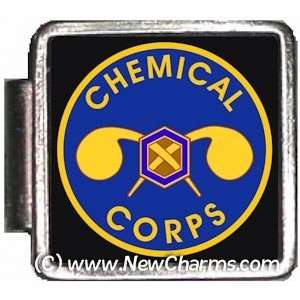 Chemical Corps Italian Charm Bracelet Jewelry Link A10384