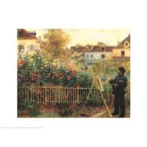 Monet Painting in the Garden at Argenteuil, 1873 HIGH QUALITY MUSEUM 