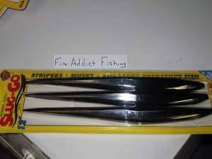Slug go unrigged sluggo 12 inch striper lure eel 3pc  