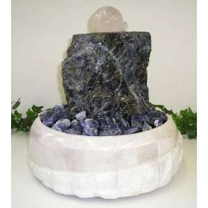  Tabletop Fountain Aqua Sodalite Medium With Light