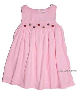 Gymboree Sweet Treats Bon Bon Red Pink Brown Velour Dress Jumper U PIK 