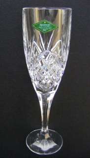 Shannon Ireland 6oz.Flute Cut Glass Style Crystal Stemware Wine/Liquor 