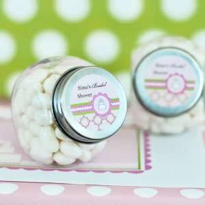   Personalized Pink Cake Themed Mini Candy Jar