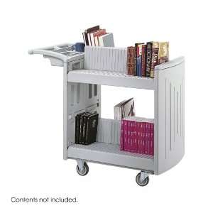  Safco 2 Shelf Molded Book Cart