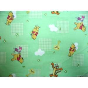   Fitted Sheet (BABYBJÖRN Travel Crib Light)   Pooh Green   Made In USA