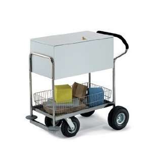  Deluxe Solid Medium Metal Cart with Locking Top and 