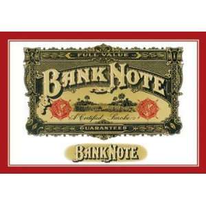 Bank Note Cigars   A Certified Smoke 20x30 poster 