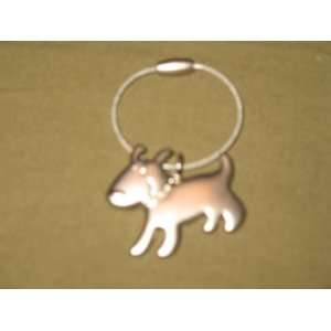  Smiling Doggie Key Ring   Sculptured Dog with Braided 