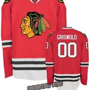  NHL Gear   Clark Griswold #0 Chicago Blackhawks Home Red 