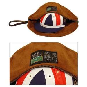  Suede Leather Helmet Bag (Brown)