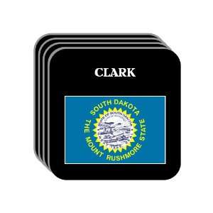  US State Flag   CLARK, South Dakota (SD) Set of 4 Mini 