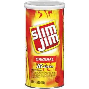 Slim Jim Spicy Smoked Snack Original Grocery & Gourmet Food
