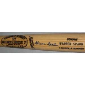  Warren Spahn Signed Bat   Hb Louisville Slugger ~psa Coa 