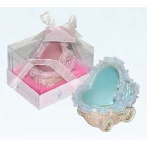  12 Blue Ceramic Resin Baby Carrage Party Favor Health 