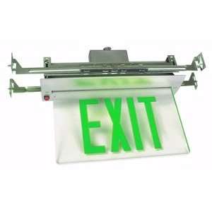  watt 120/277 volt LED Clear / Green Edge Lit Exit Light Home