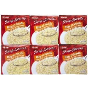 Knorr Lipton Soup Secrets Ring O Noodle Soup Mix, 4.9 oz, 2 ct, 6 ct 
