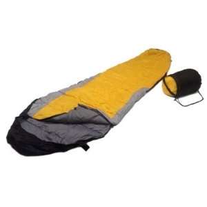 Sleeping BAG Mummy Type 8 Foot 20+ Degrees Yellow Gray Black 