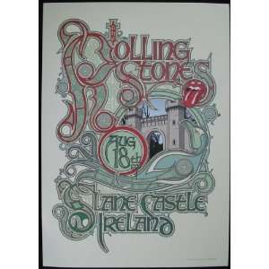    Rolling Stones Slane Castle Ireland Concert Poster