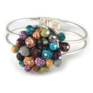   Viva Bead Jewelry Bracelet Flat Cluster Cuff Festival