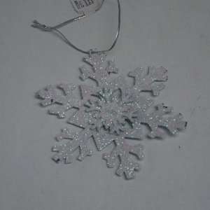  Iridescent Glitter Snowflake Ornaments Toys & Games