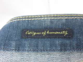 CITIZENS OF HUMANITY Blue Light Wash Cropped Jeans 30  