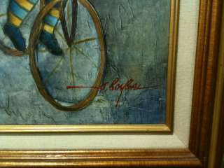 Framed Original Joyce Roybal Signed Acrylic on Canvas.  