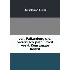   Streit Vor D. Konstanzer Konzil (German Edition) Bernhard Bess Books