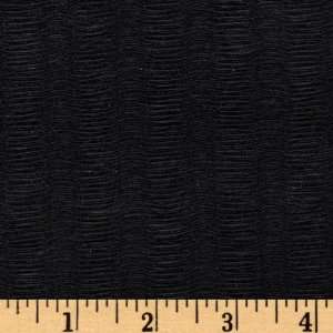  62 Wide Accordion Crepe Chiffon Knit Black Fabric By The 