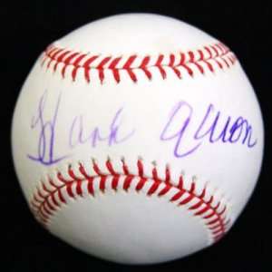  Autographed Hank Aaron Baseball   Oml Psa dna 