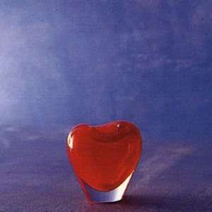 Salviati Coccole Pensiero Heart Letter Holder Red 4 1/4 Inch  