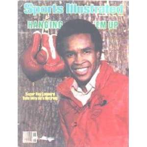  Signed Sugar Ray Leonard Picture   (Sports Illustrated 