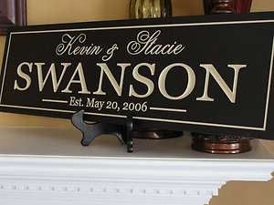 Personalized Sign Family Name Sign Engraved Custom wooden Signs Custom 
