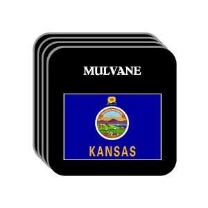 US State Flag   MULVANE, Kansas (KS) Set of 4 Mini Mousepad Coasters
