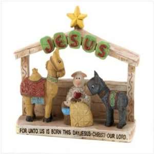  Barnyard Pals Nativity Jesus Christmas Decor Figurine 