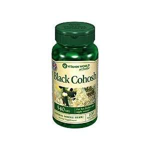  Black Cohosh 540 mg. 100 Capsules