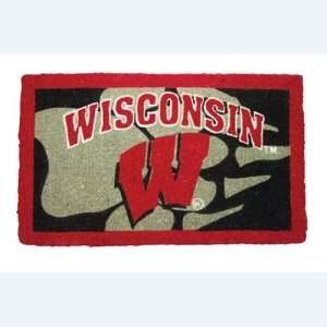   Wisconsin Badgers NCAA Bleached Welcome Mat (18x30) 