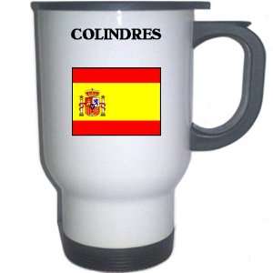  Spain (Espana)   COLINDRES White Stainless Steel Mug 