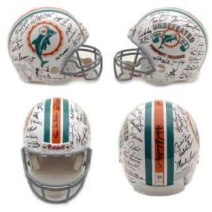  1972 Miami Dolphins Team Signed Proline Helmet MM LE 