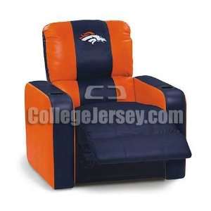  Denver Broncos Leather Recliner Memorabilia. Sports 