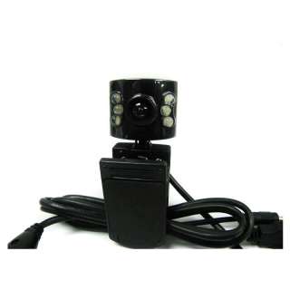 12MP Driver free USB 2.0 PC Webcam with Microphone 6 LED Light and 