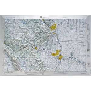  PUEBLO REGIONAL Raised Relief Map in the state of Colorado 
