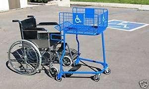Handicap Metal Grocery Shopping Carts, Market Carriage  