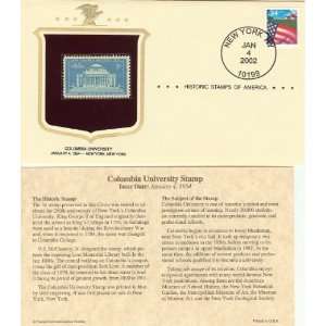  Historic Stamps of America Columbia University Stamp Issue 