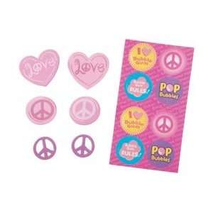  Darice Foam Scented Stickers ?/Ounces Bubble Gum Peace Signs 