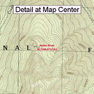  USGS Topographic Quadrangle Map   Noble Knob, Washington 